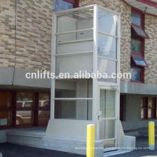 1--6m enclosed glass cabins wheelchair platform lifts for disabled people